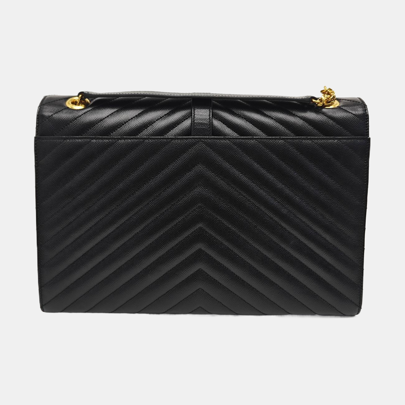 MONOGRAM Large Chevron Calfskin Black