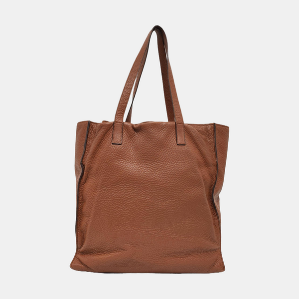 Calfskin Shoulder Bag Brown