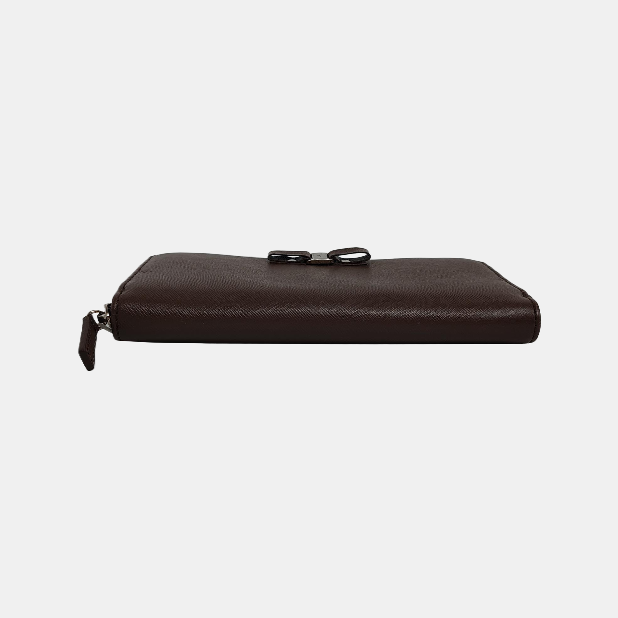 Vara Calfskin Brown Wallet