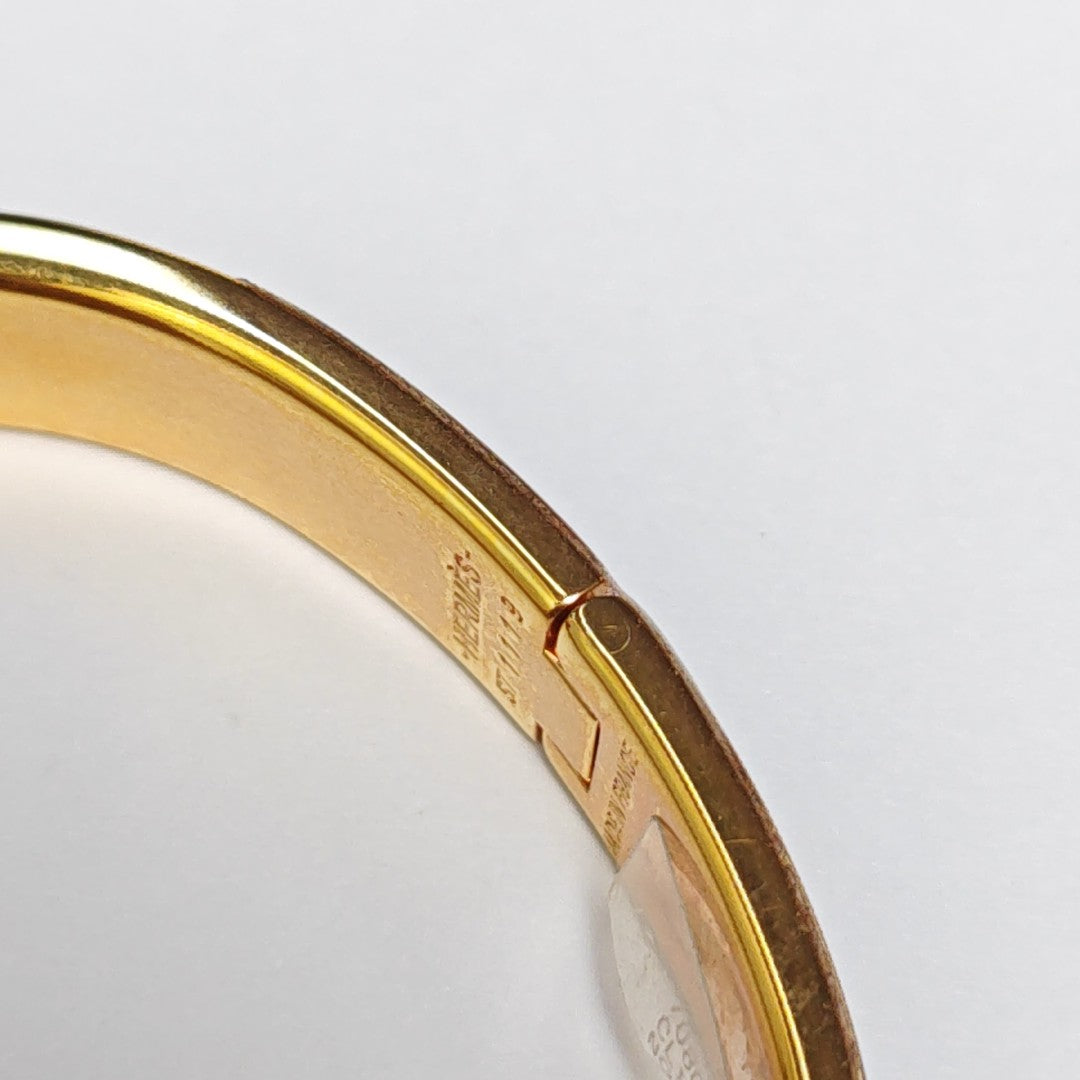 Clic Anneau Metal Gold Bangle