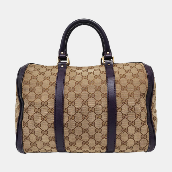 Boston Monogram Canvas Beige