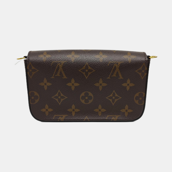 FÉLICIE Monogram Coated Canvas Brown