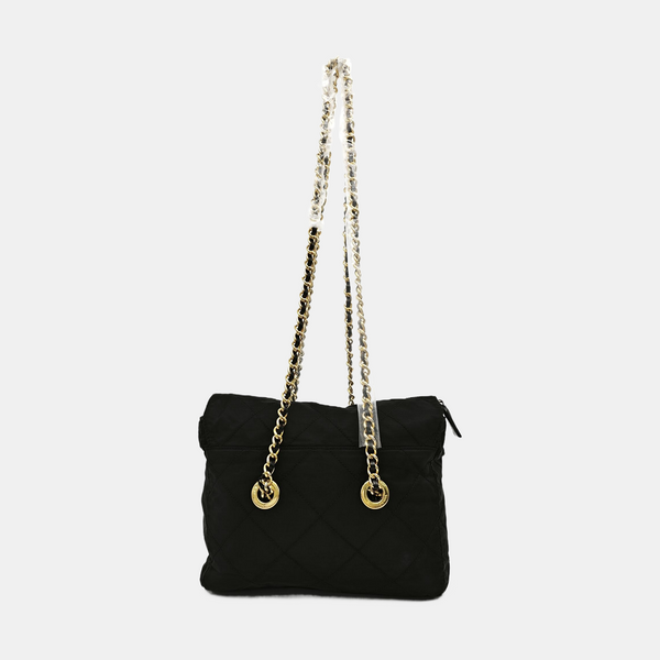 Nylon Quilted Nylon Black