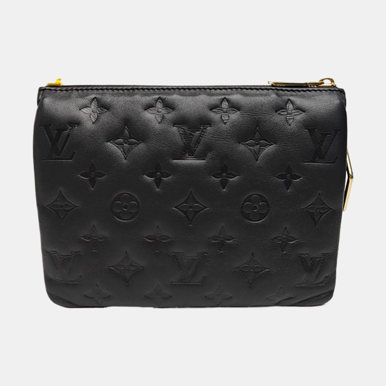 COUSSIN BB Monogram Lambskin Black