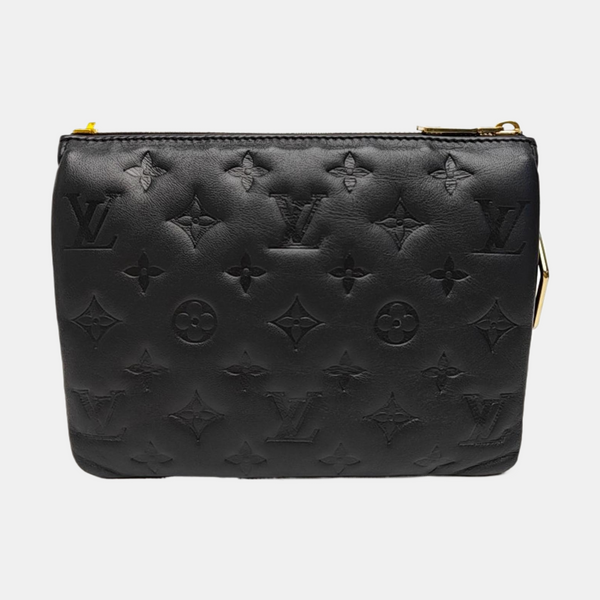 COUSSIN BB Monogram Lambskin Black