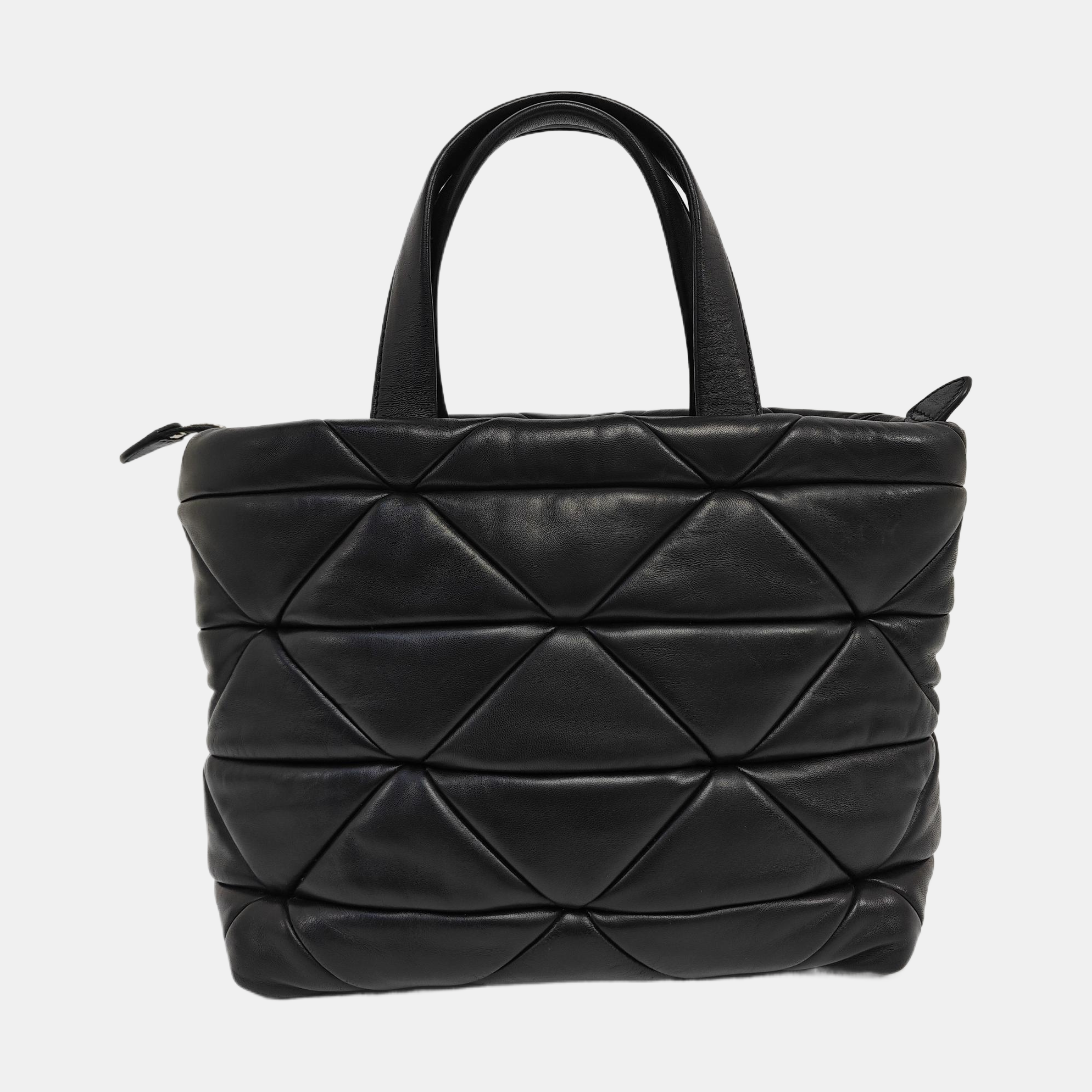 System Quilted Nylon Black