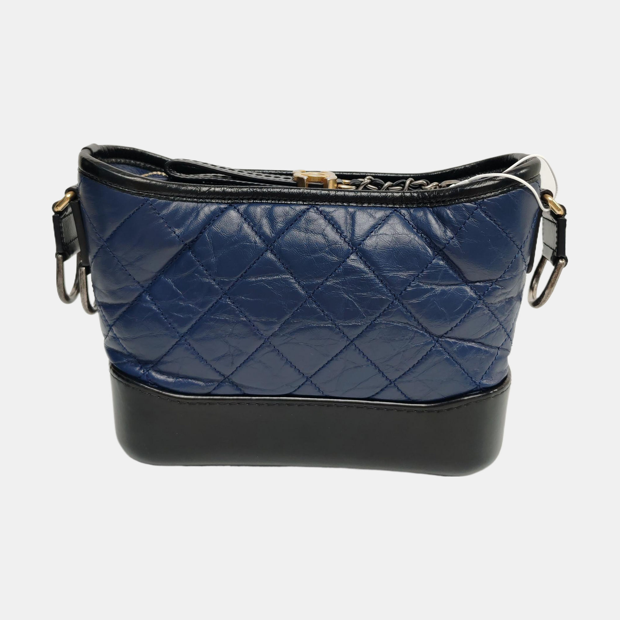 GABRIELLE Piel de ternera acolchada azul
