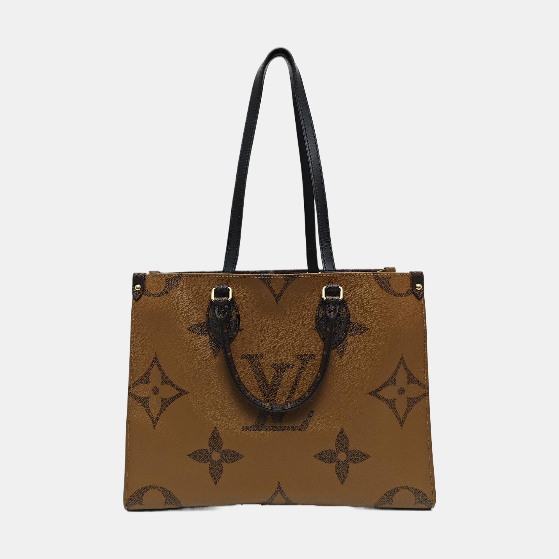 ONTHEGO MM Monogram Coated Canvas Brown