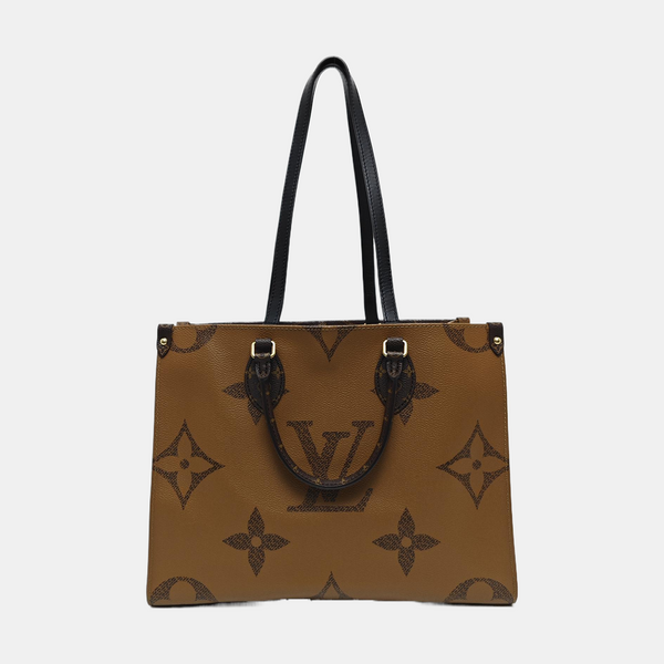 ONTHEGO MM Monogram Coated Canvas Brown