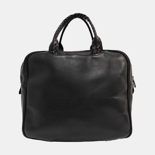 Calfskin Top Handle Bag Black