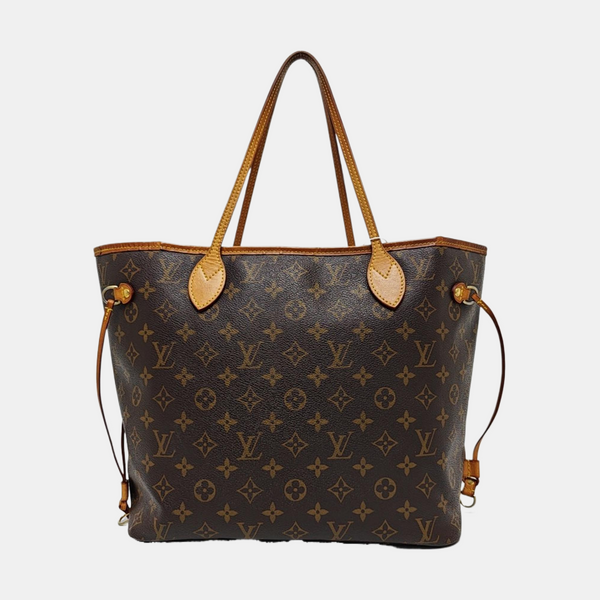 NEVERFULL Monogram Coated Canvas Brown