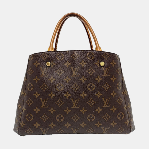 MONTAIGNE GM Monogram Coated Canvas Brown