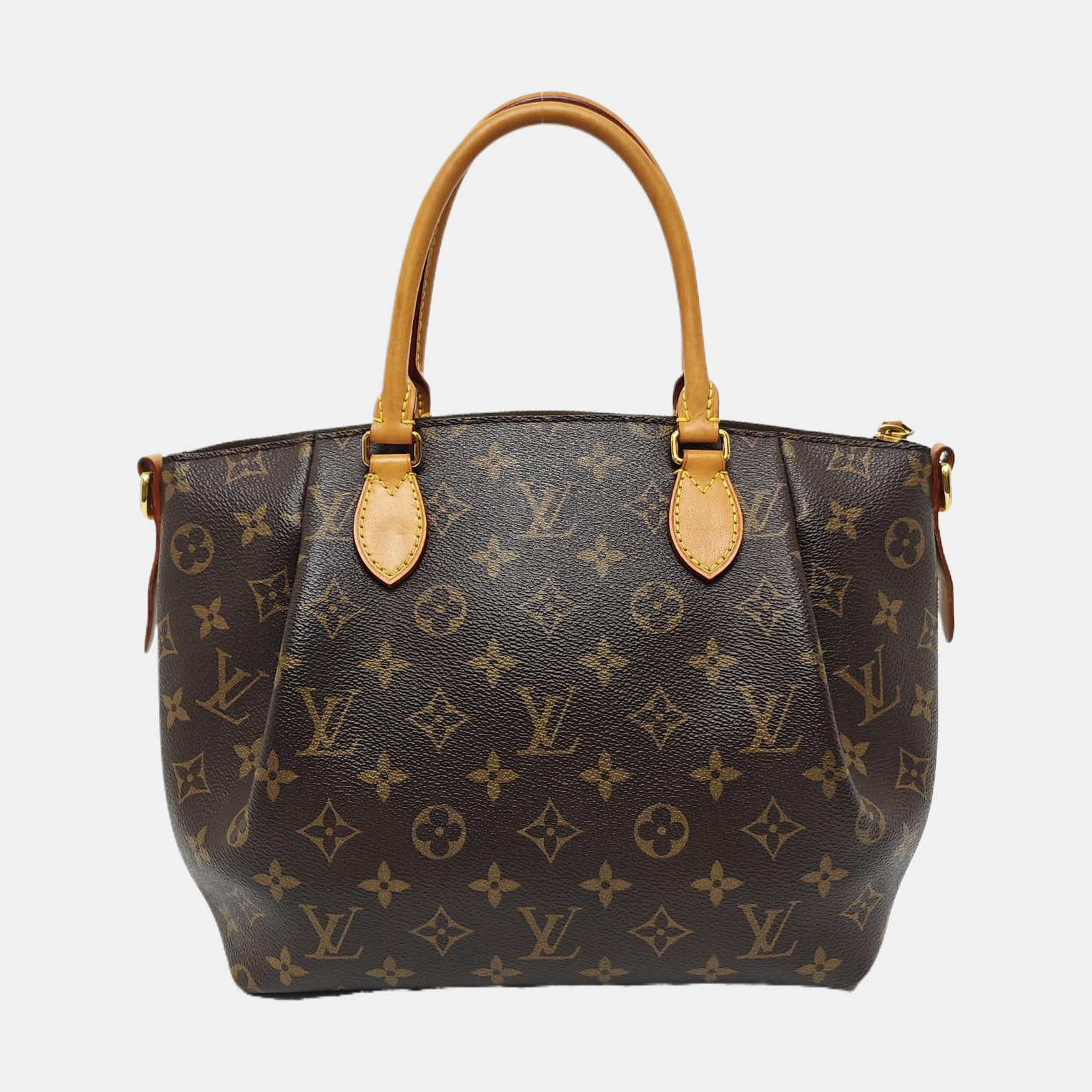 TURENNE Monogram Coated Canvas Brown