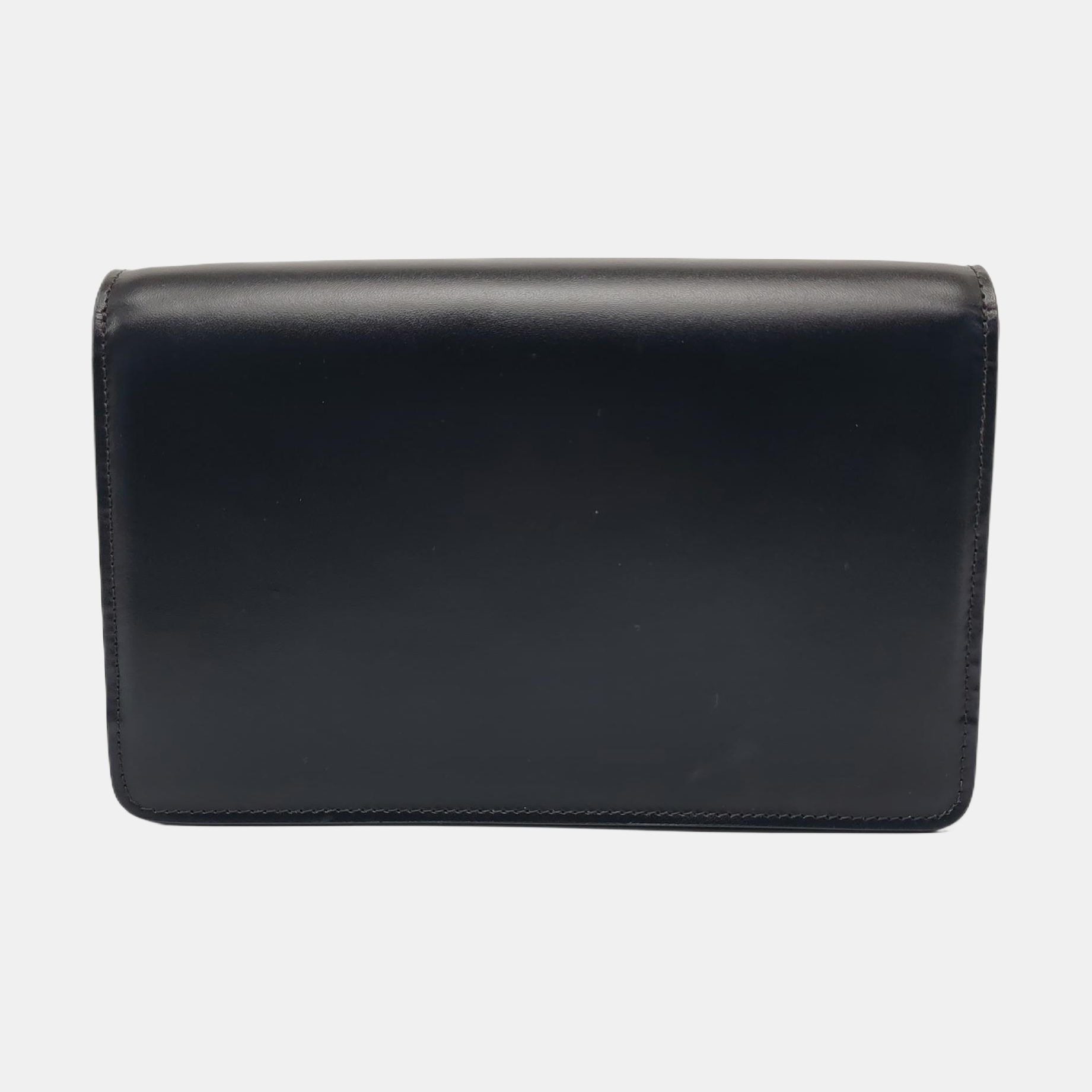 Authenticated pre-owned  TRIOMPHE Calfskin Black - Shoulder Bag at Looply