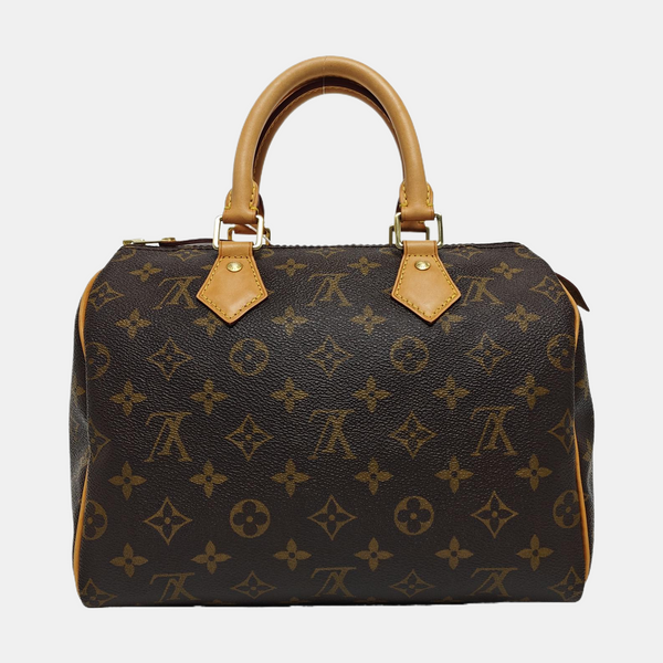 SPEEDY 25 Monogram Coated Canvas Brown