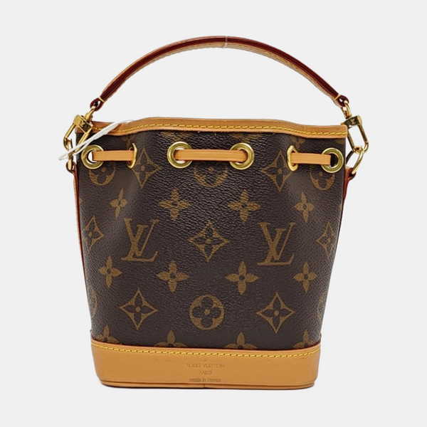 NOÉ Nano Monogram Coated Canvas Brown