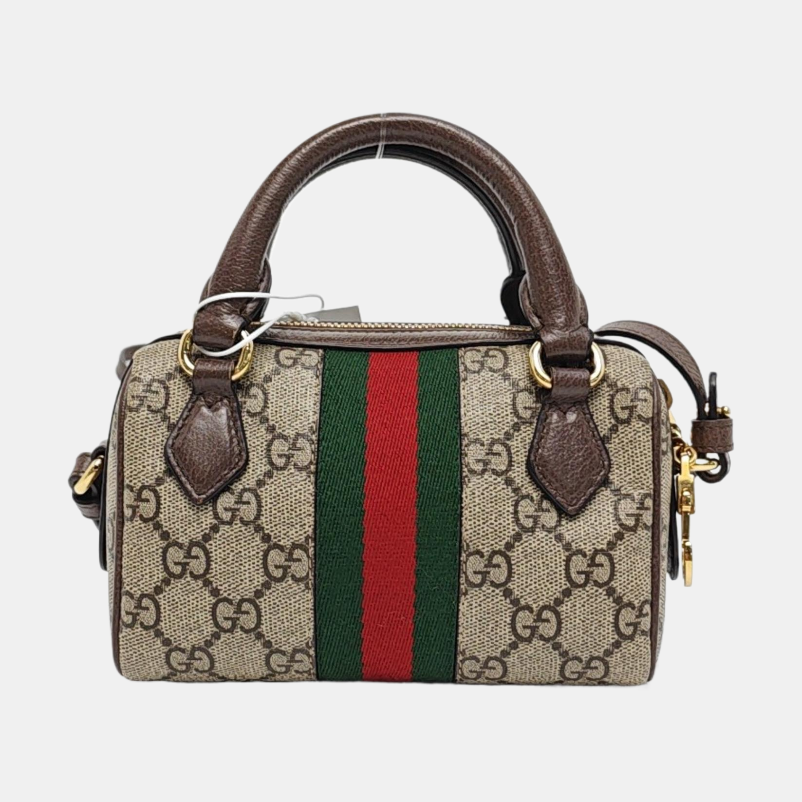 Ophidia Mini Monogram Coated Canvas Beige