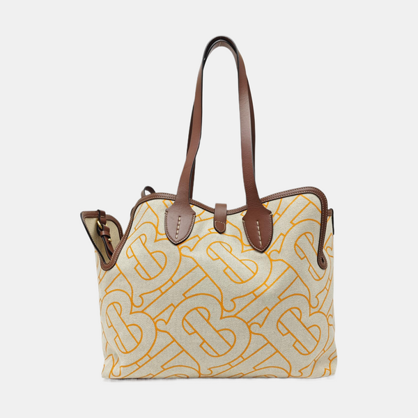 The Belt Medium Canvas Beige