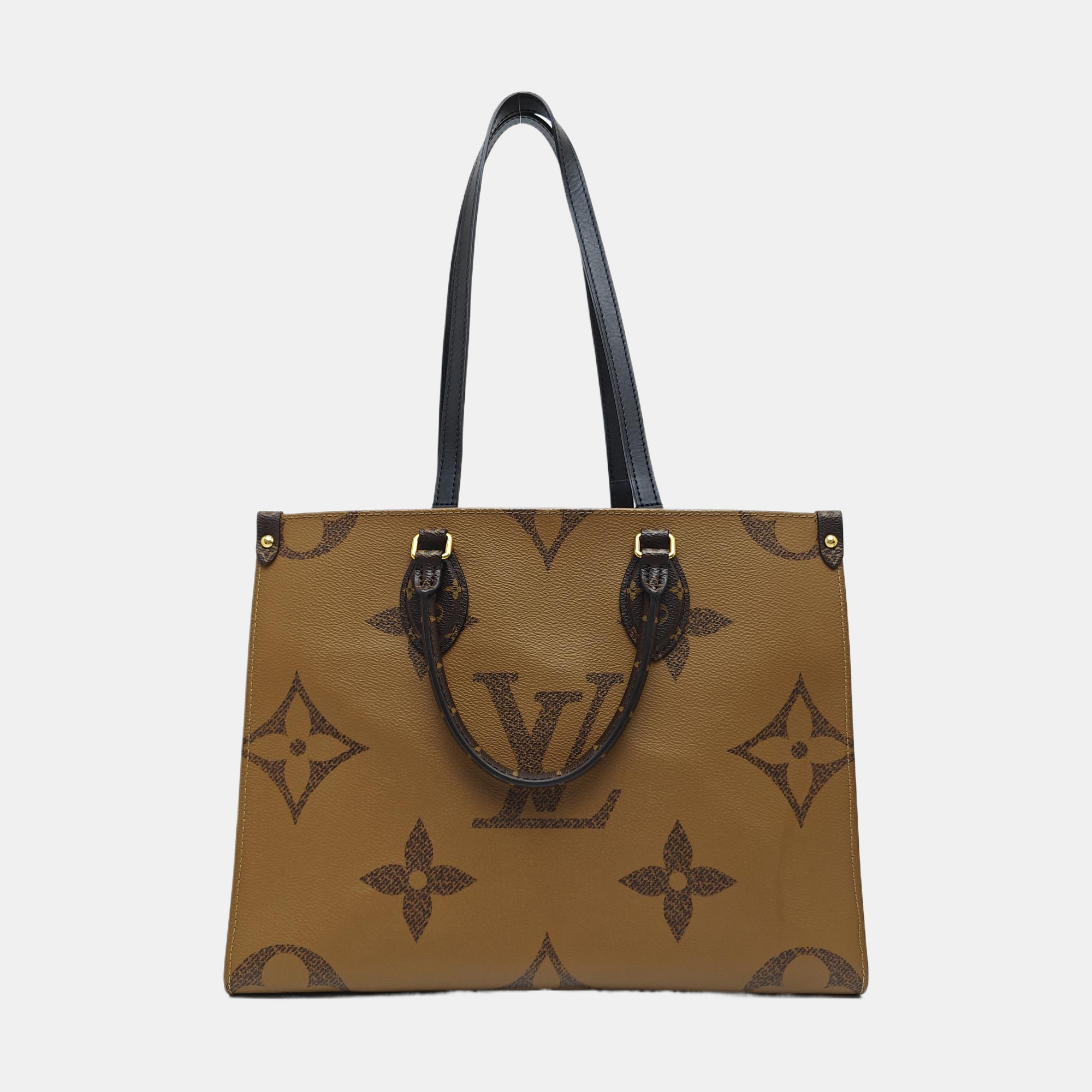 ONTHEGO MM Monogram Coated Canvas Brown