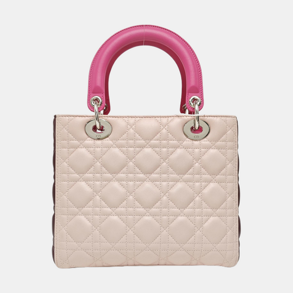 Lady Dior Medium Cannage Lambskin Pink