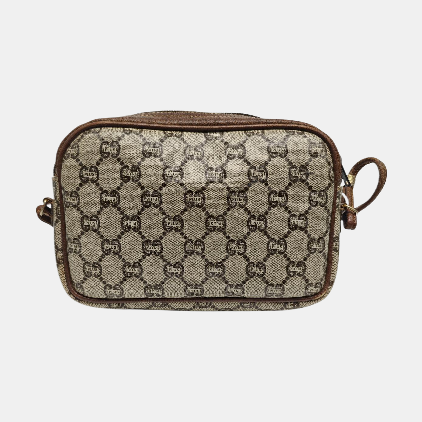 Monogram Coated Canvas Shoulder Bag Brown