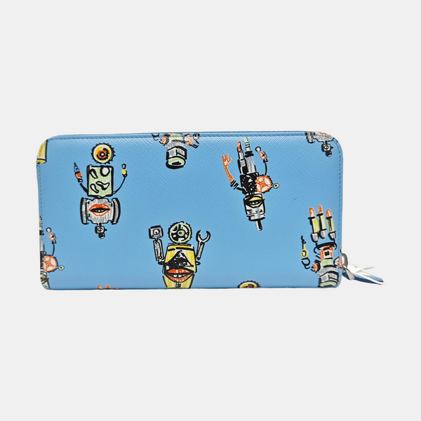 Calfskin Wallet Blue