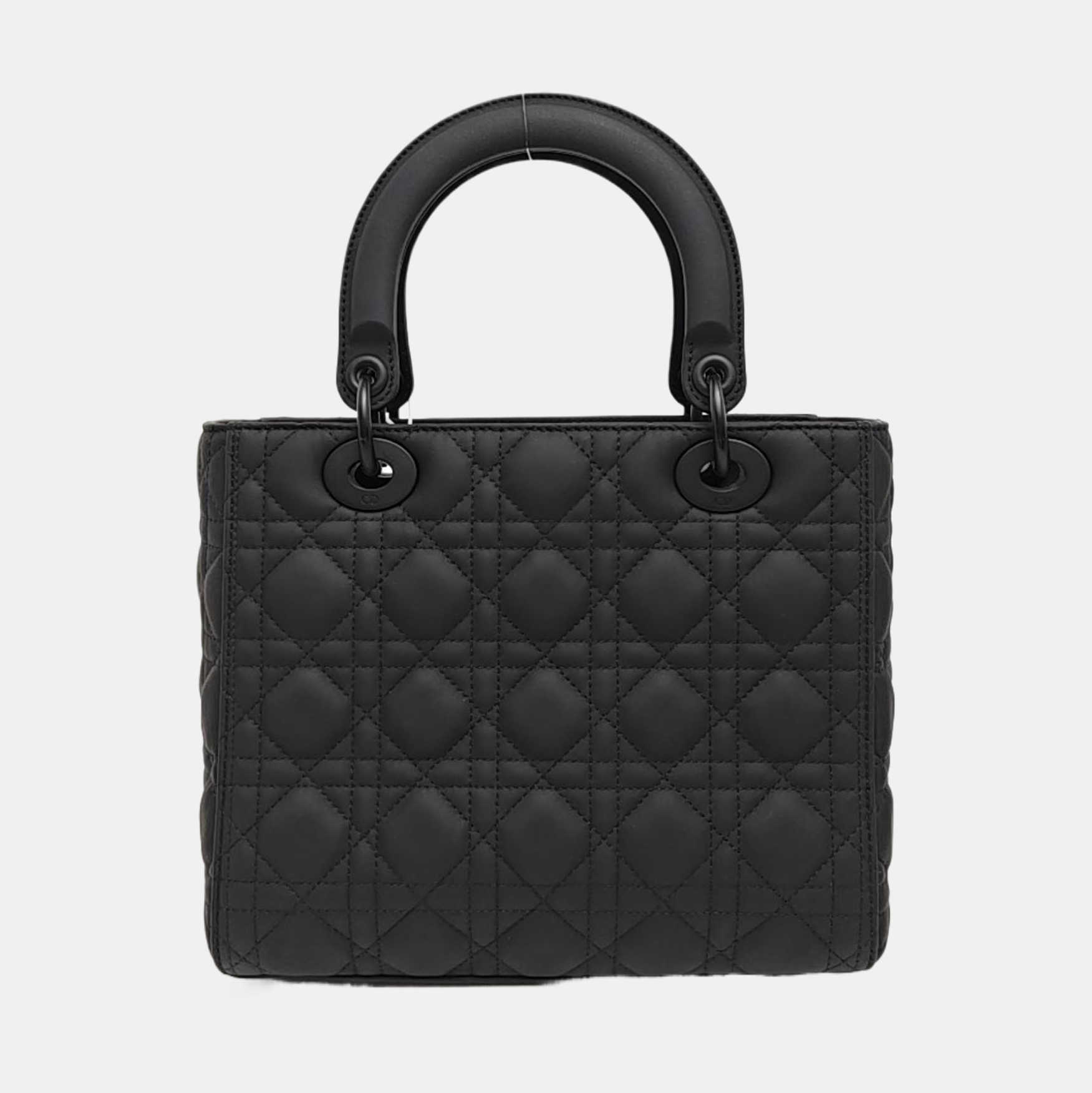 Lady Dior Medium Cannage Calfskin Black