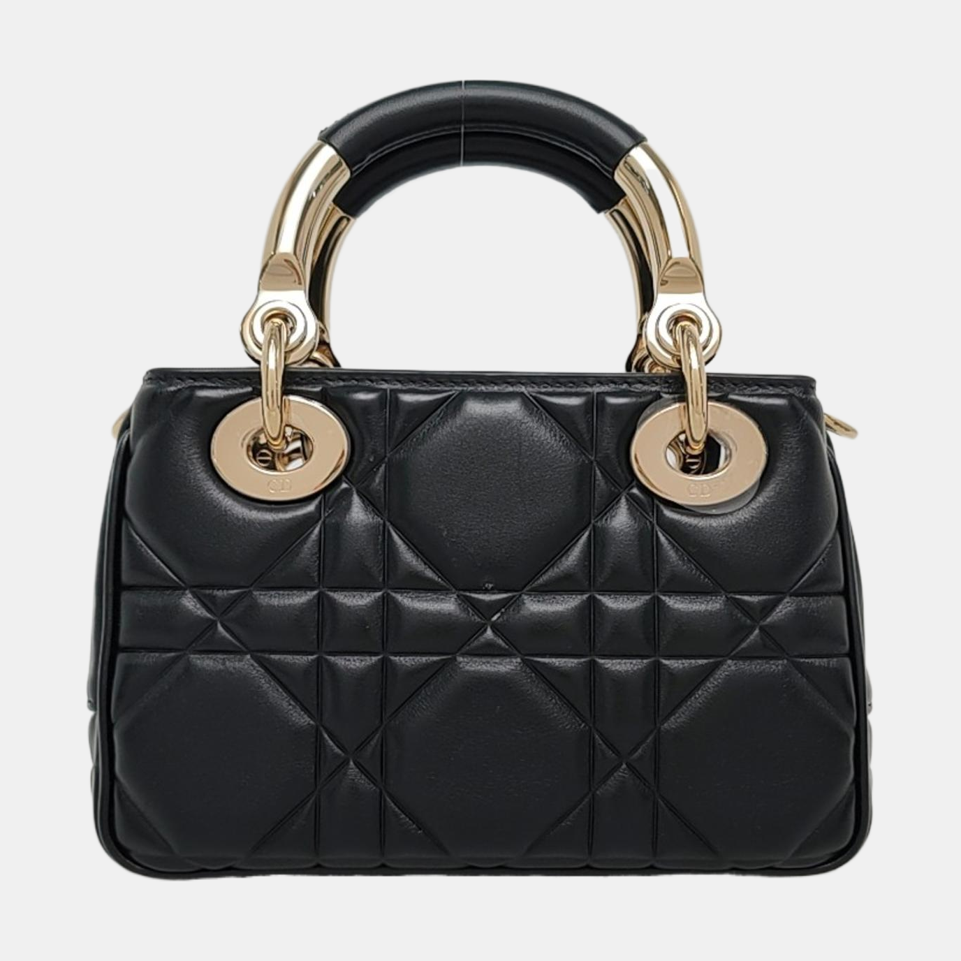 Lady 95.22 Cannage Calfskin Black