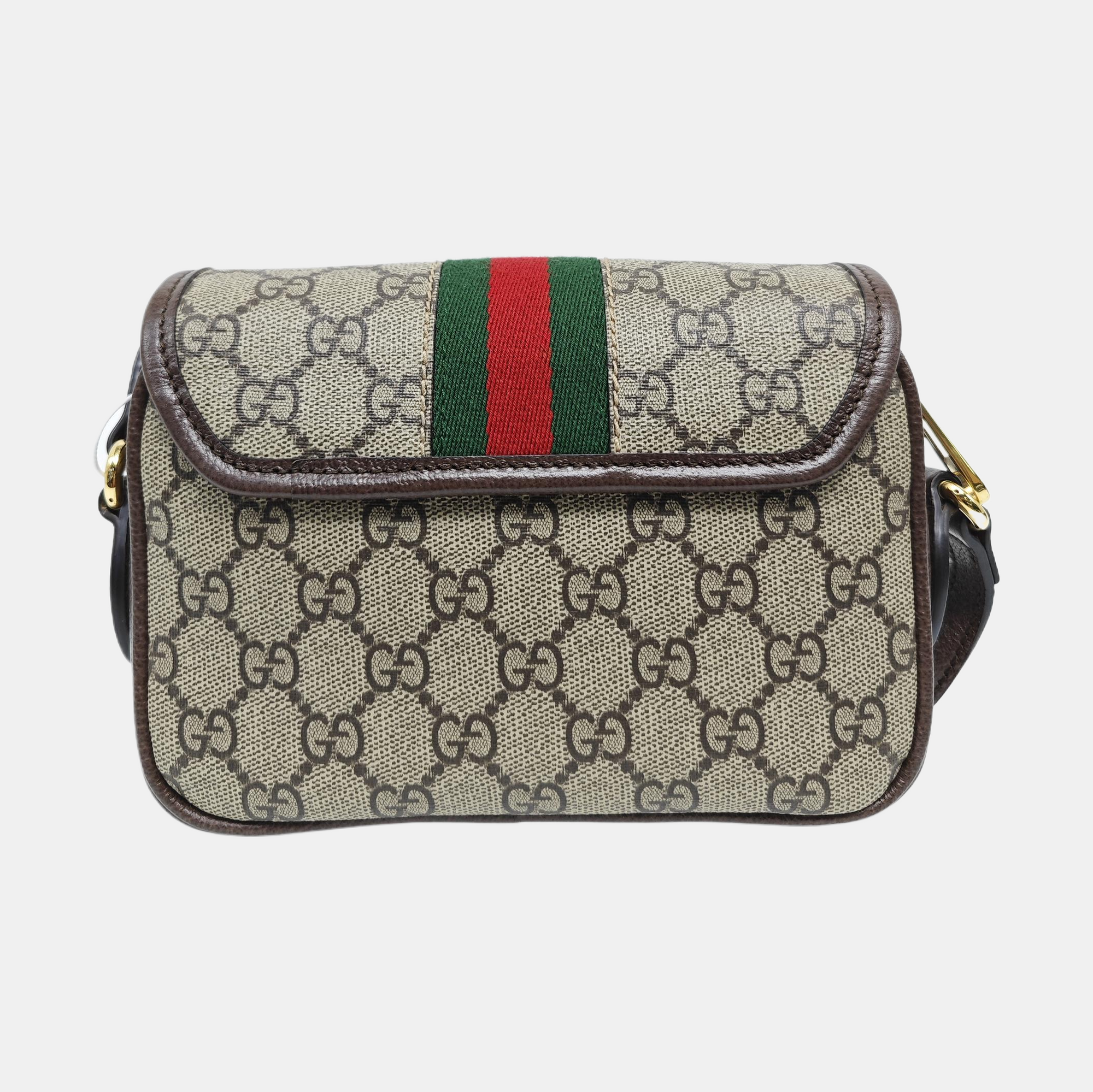Monogram Coated Canvas Shoulder Bag Mini Beige