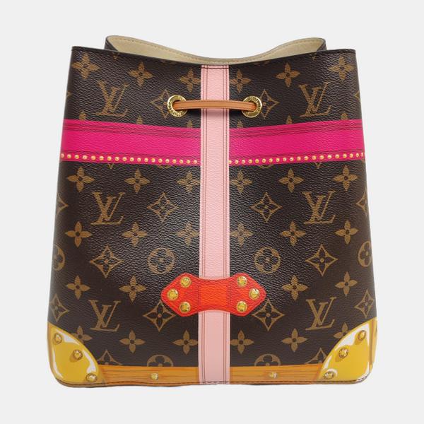 NÉONOÉ MM Monogram Coated Canvas Brown