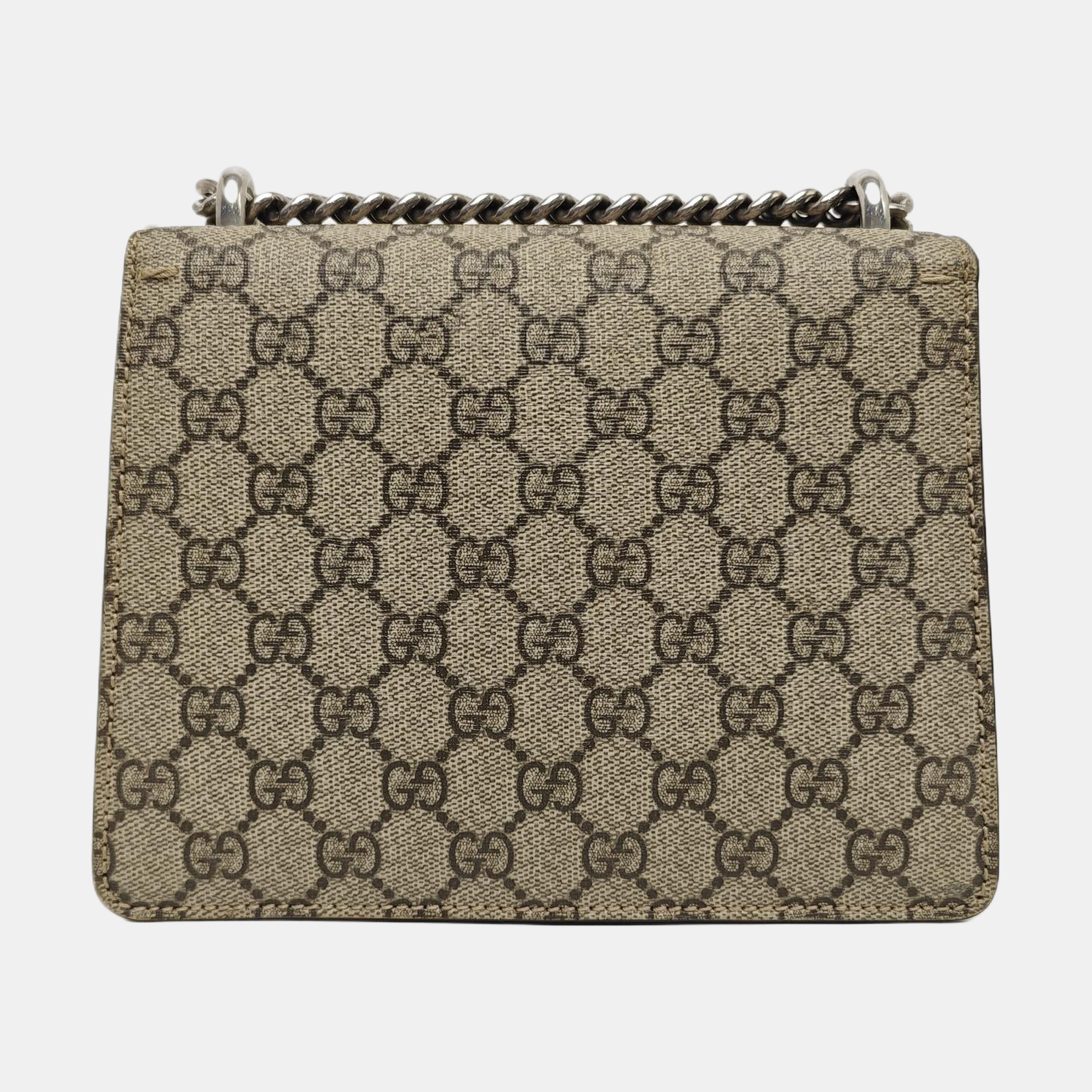 Dionysus Mini Monogram Coated Canvas Beige