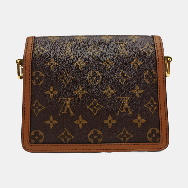 DAUPHINE Mini Monogram Coated Canvas Brown