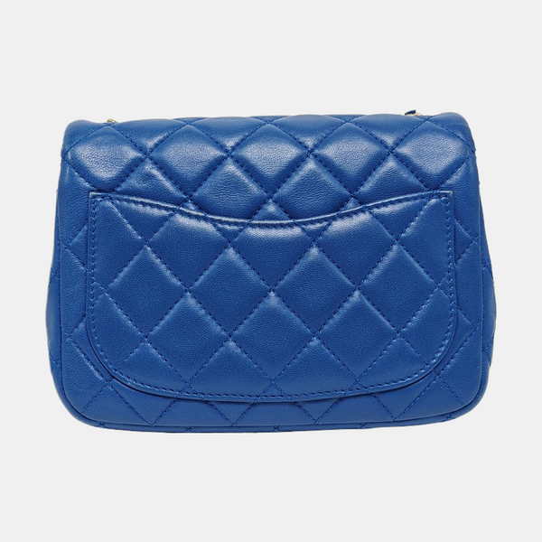 CLASSIC FLAP Mini Quilted Lambskin Blue