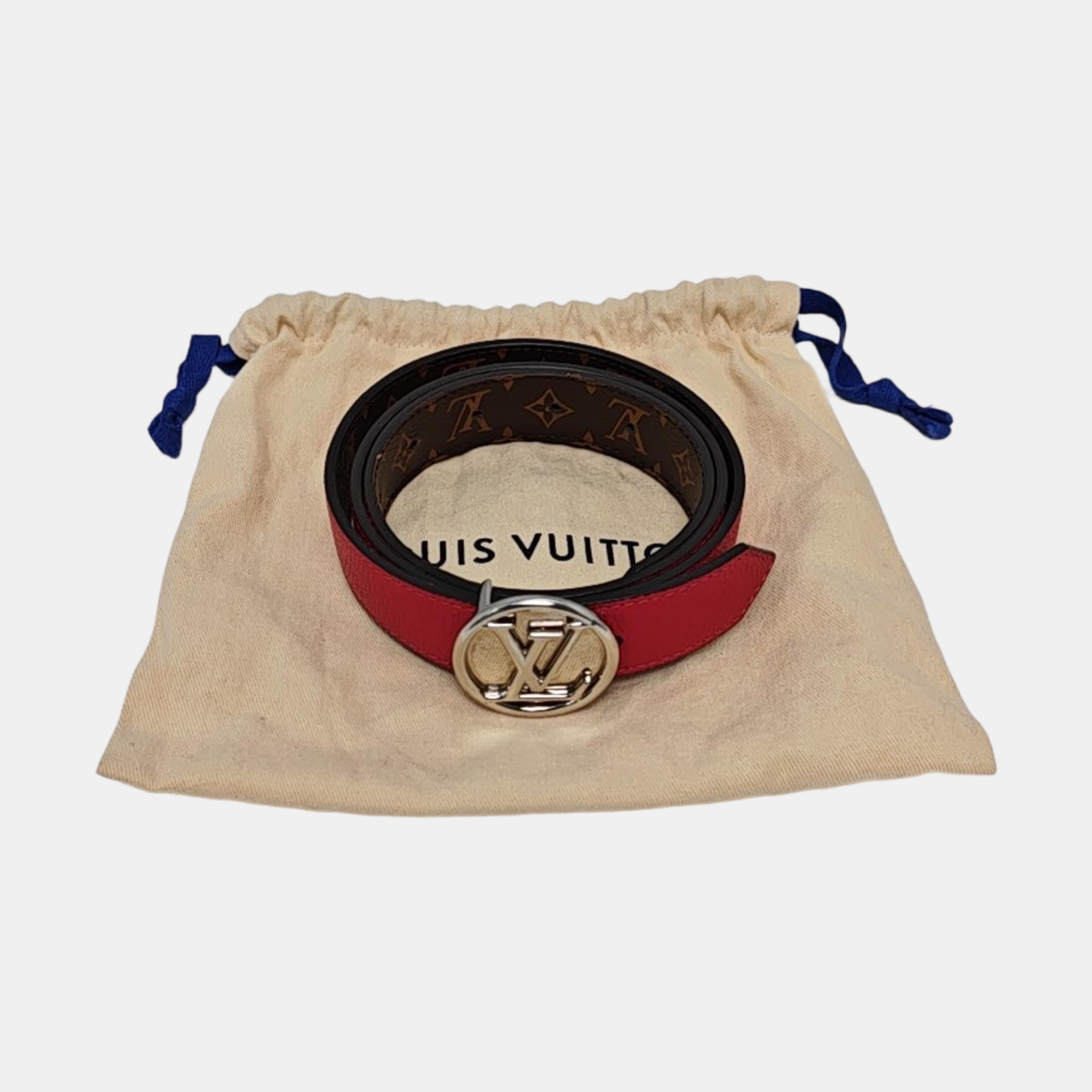 Leather Belt Red