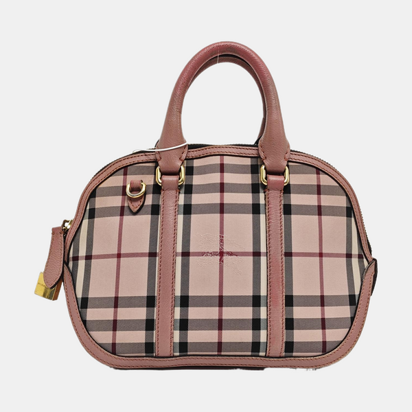 Canvas Top Handle Bag Pink
