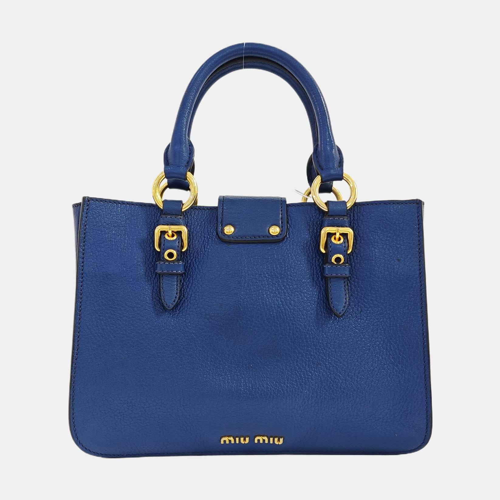 Calfskin Tote Bag Blue