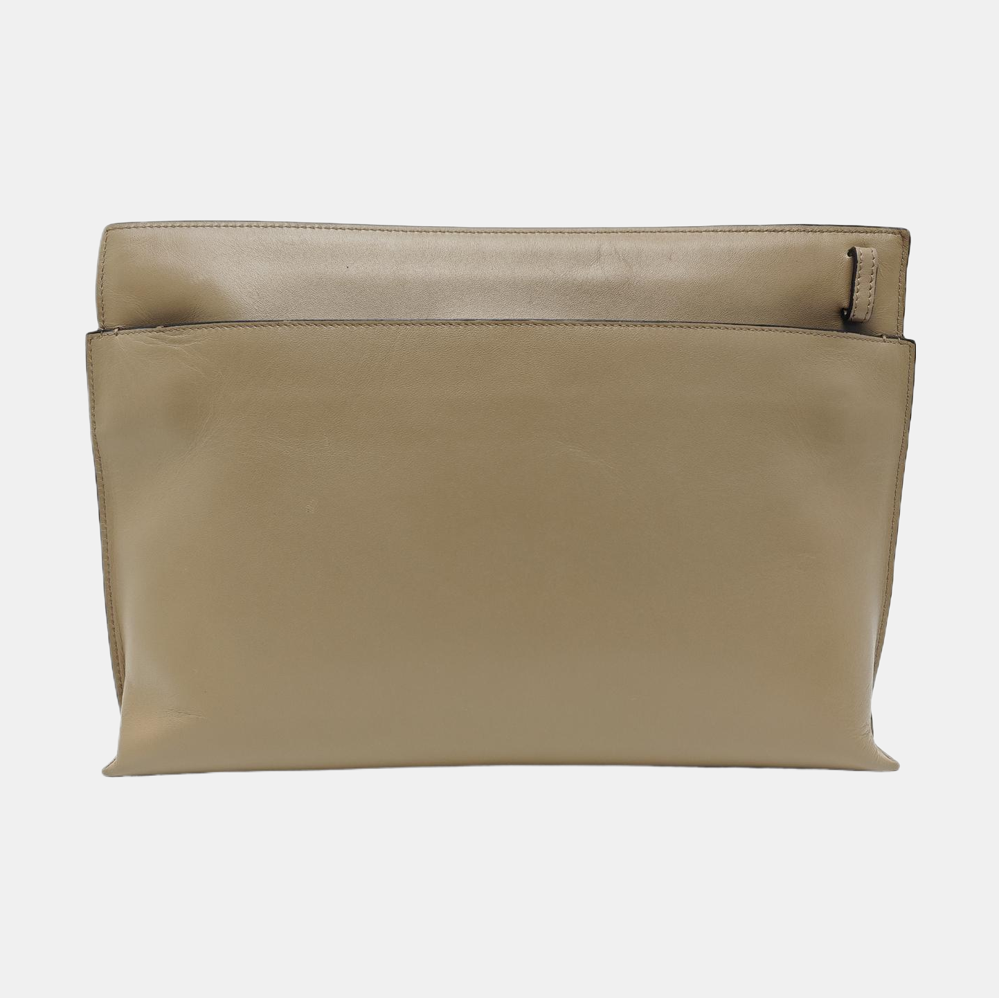 T Pouch Calfskin Beige