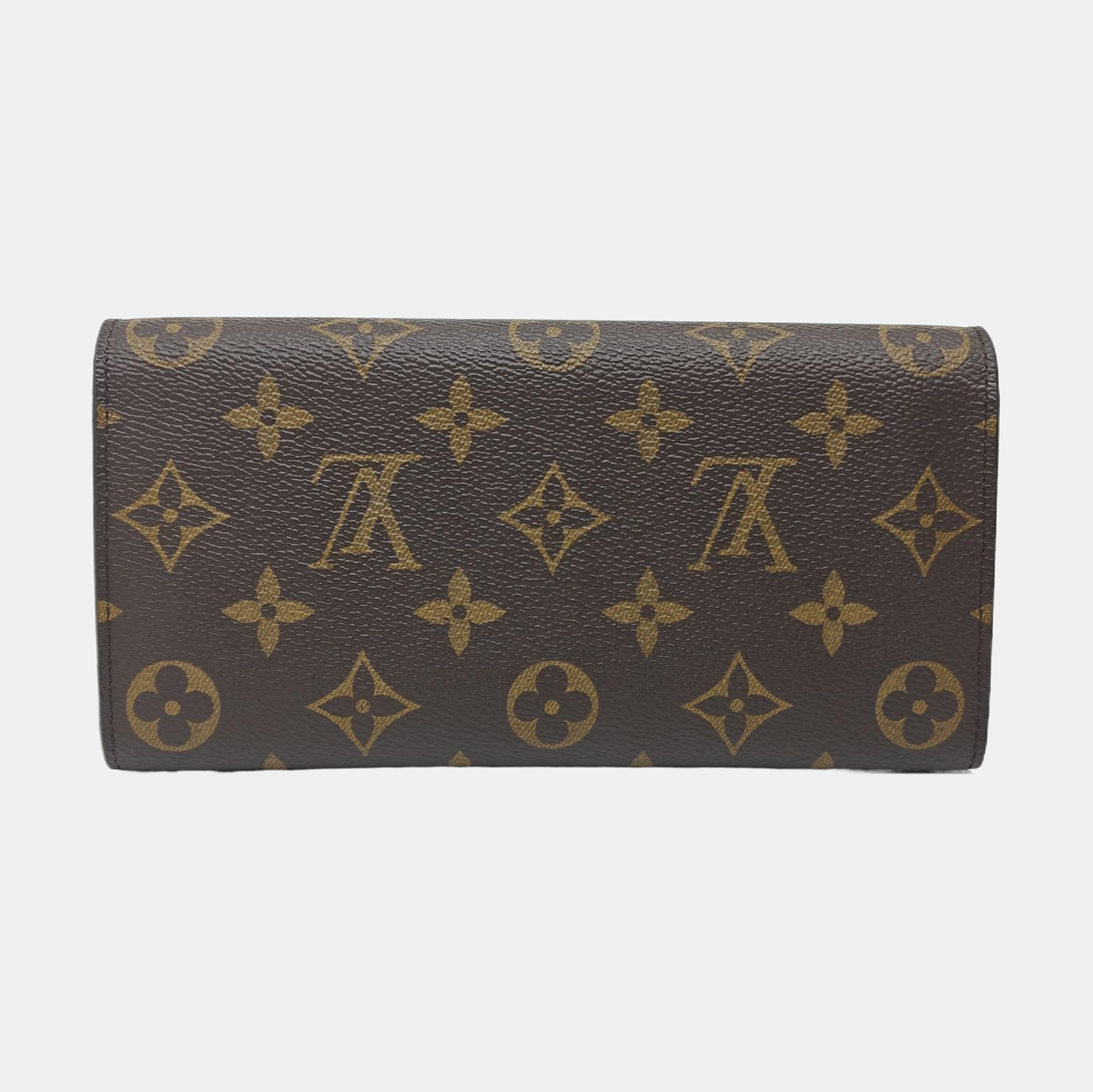 EMILIE Monogram Coated Canvas Brown Wallet