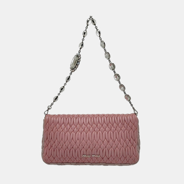 Crystal Quilted Lambskin Pink