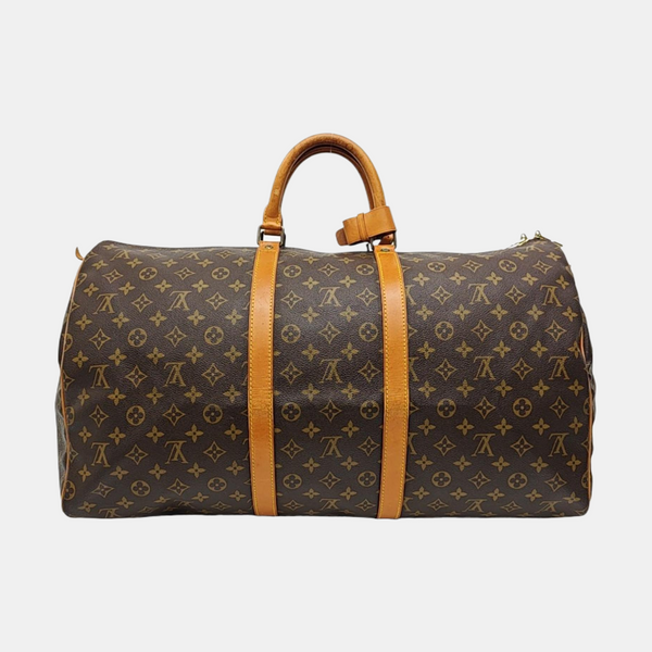 SAC SOUPLE 55 Monogram Coated Canvas Brown