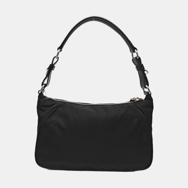 Nylon Top Handle Bag Black