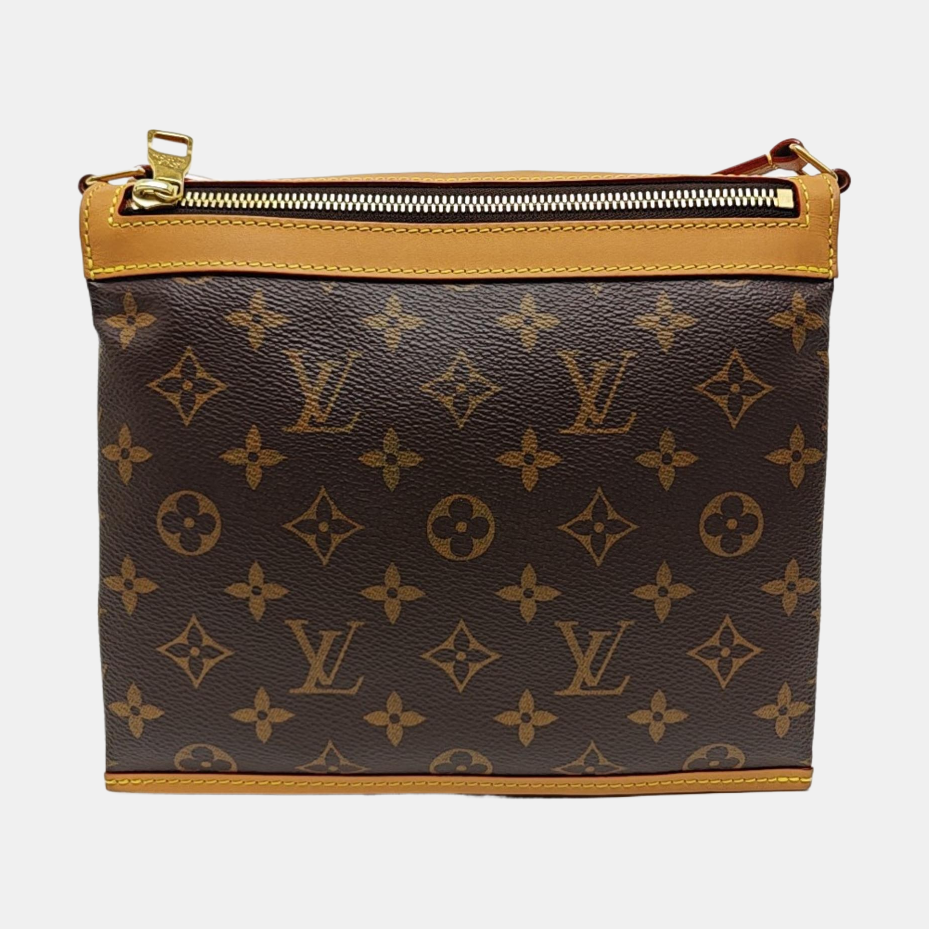 SAUMUR PM Monogram Coated Canvas Brown