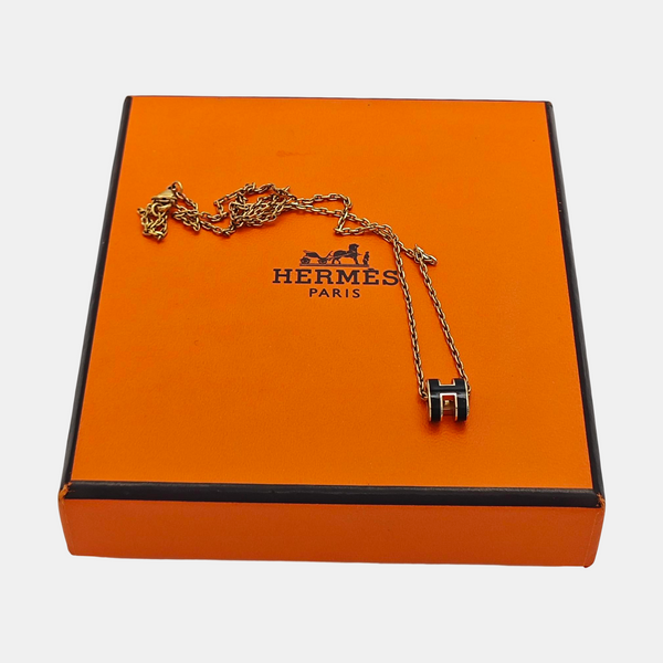 Pop H Metal Gold Necklace
