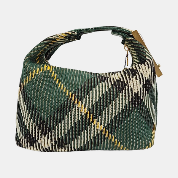 Fabric Top Handle Bag Green