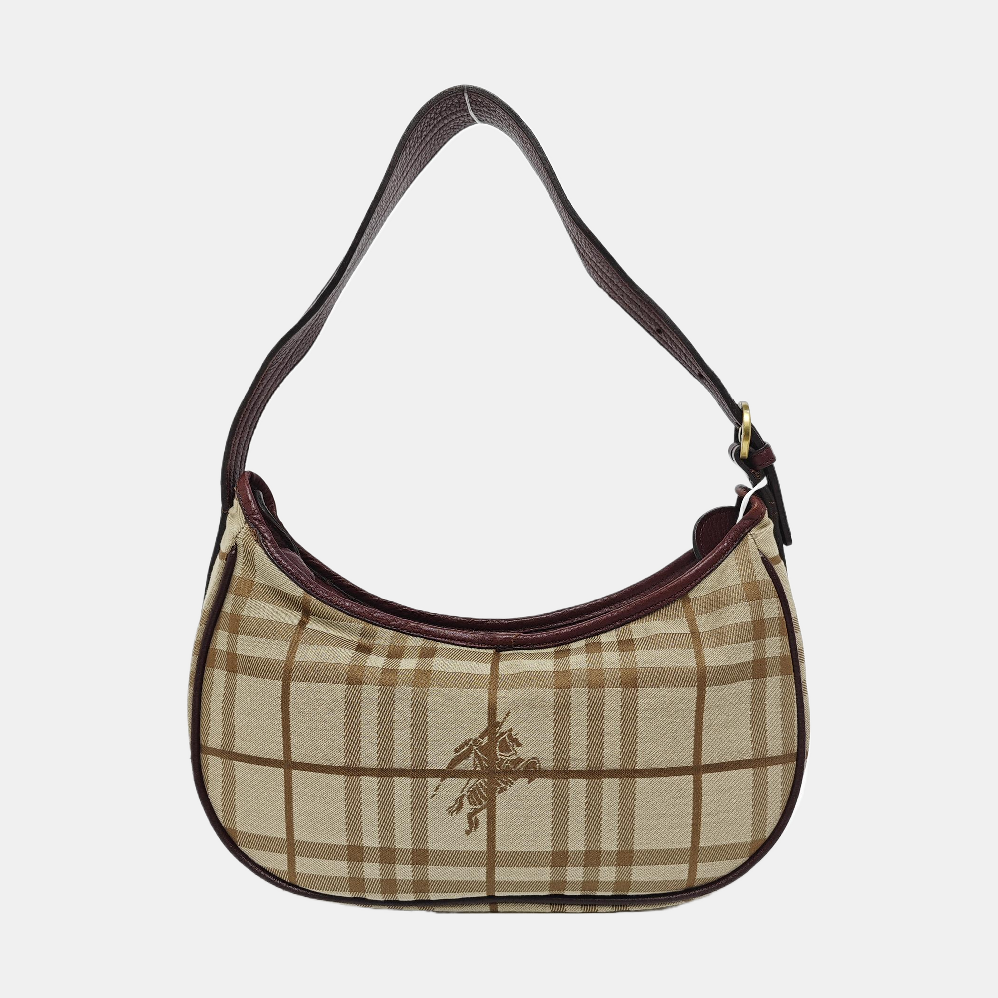Canvas Top Handle Bag Brown