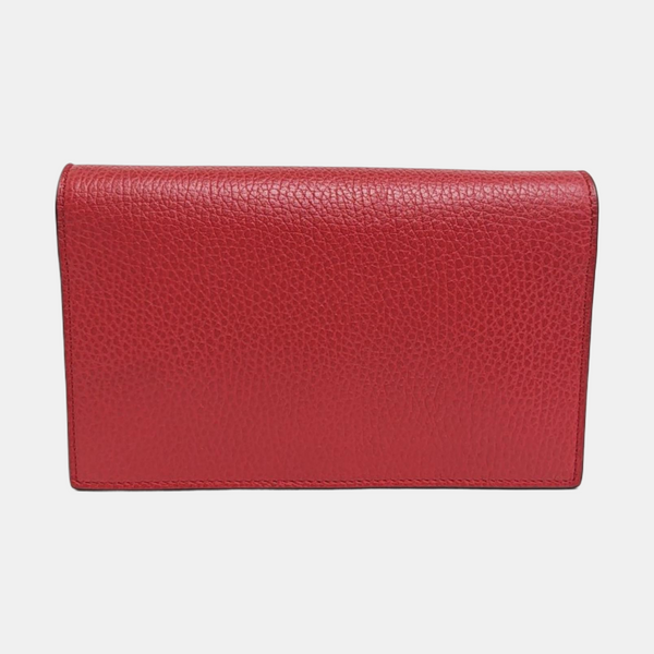Interlocking G Small Calfskin Red