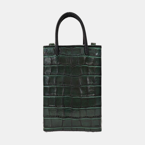 Shopping Bag Calfskin Green