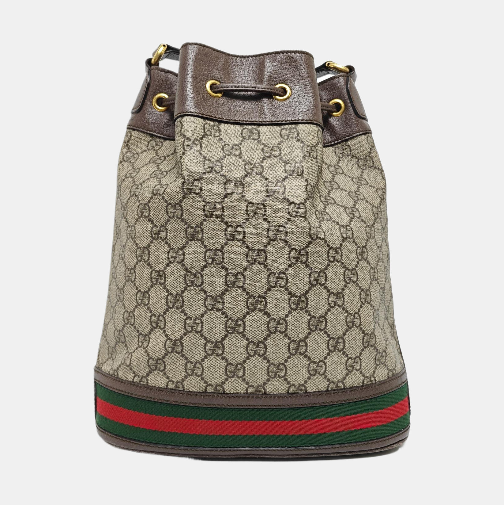 Ophidia Small Monogram Coated Canvas Beige