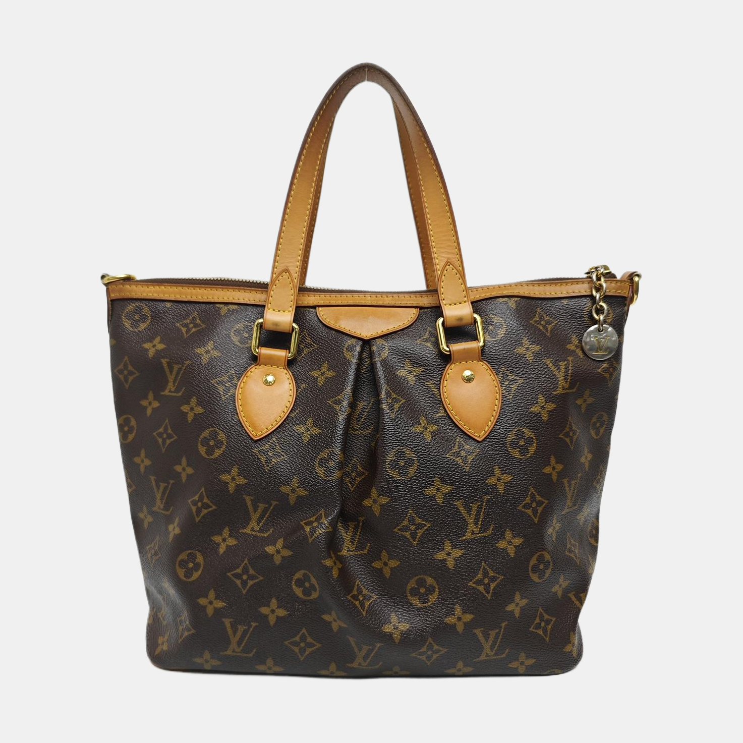 PALERMO PM Monogram Coated Canvas Brown
