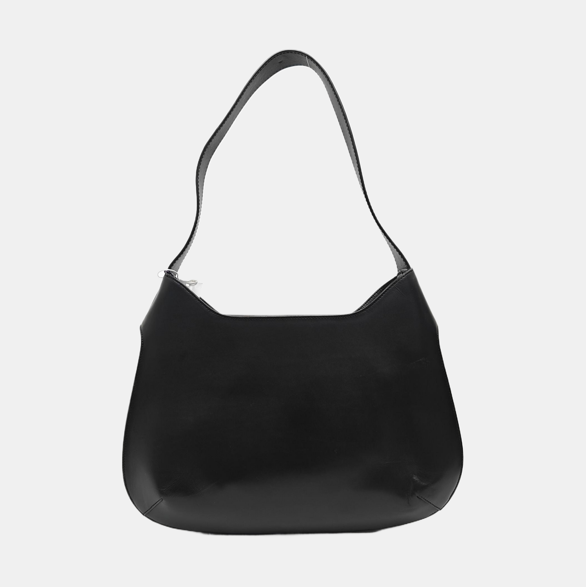 Calfskin Shoulder Bag Black